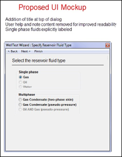 Fekete WellTest UI mockup 1